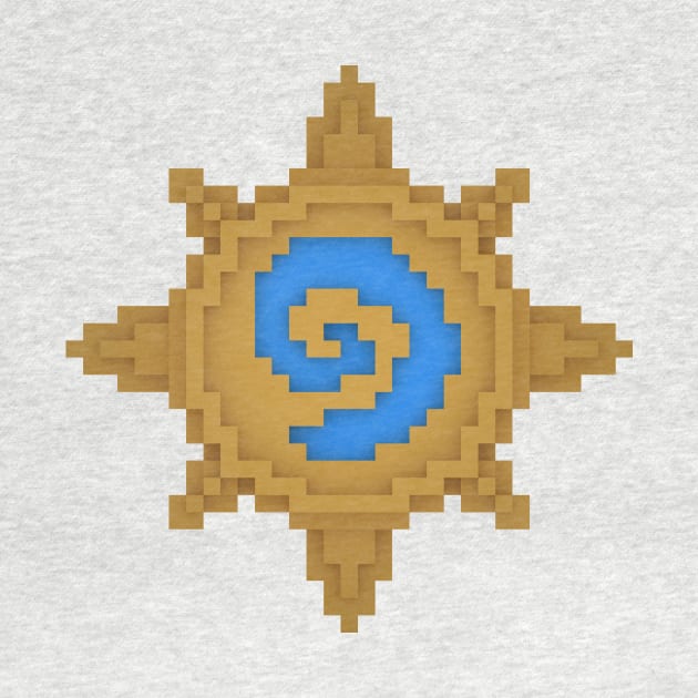 Pixelated Hearthstone Logo by MrHemanik